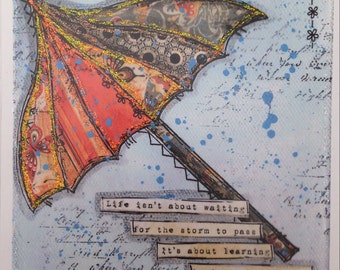 Umbrella Greetings card