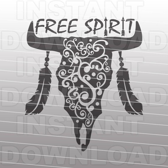 Download Western SVG File Free Spirit SVG File Cow Skull SVG File