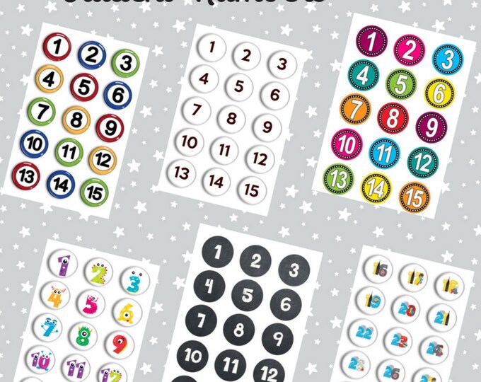 Student Number Magnets - Attendance Numbers - Calendar Magnets - Counting Practice - Home-school - Preschool Learning - Kindergarten Prep