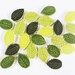 24 mosaic leaves handmade ceramic leaf tiles mosaic shapes