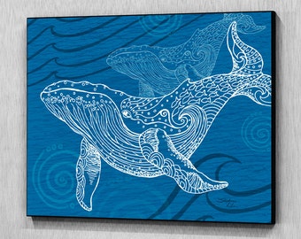 Whale One Color Wall Panel