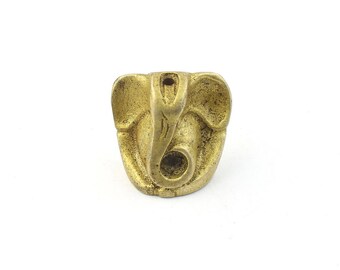 Small Brass Elephant Statue Incense Holder, Spiritual, Meditation Statue, Home Decor, Alter Ornament