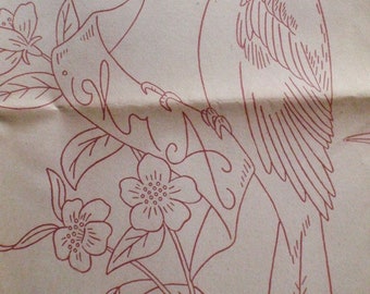 Vintage Aunt Martha's Hot Iron Transfers - State Birds, State Flowers