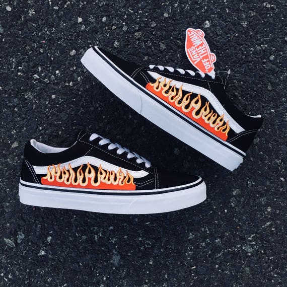 custom black vans