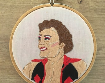 Cassandro luchador embroidery