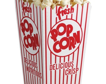 Retro Popcorn Box. Circus popcorn boxes. Carnival party supplies. Circus party supplies. Concession supplies. Popcorn bags. Popcorncontainer