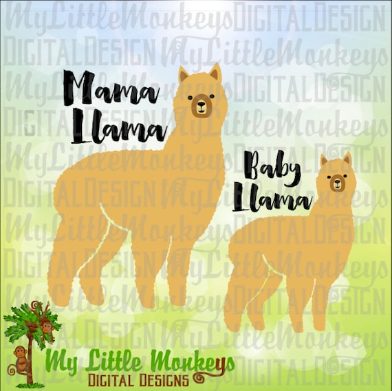 Download Llama SVG Mama Llama SVG Baby Llama Cute Llama svg Alpaca