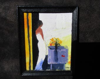 miniature painting. dollhouse accessories