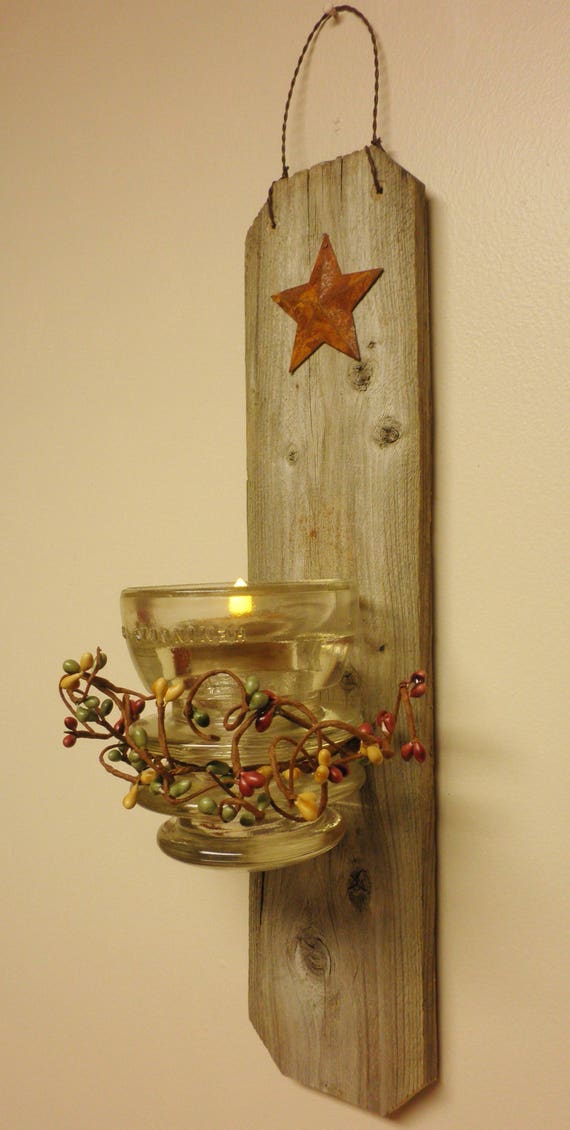 Electric Insulator Candle Sconce Primitive Sconces Candle on Primitive Electric Wall Sconces id=47401