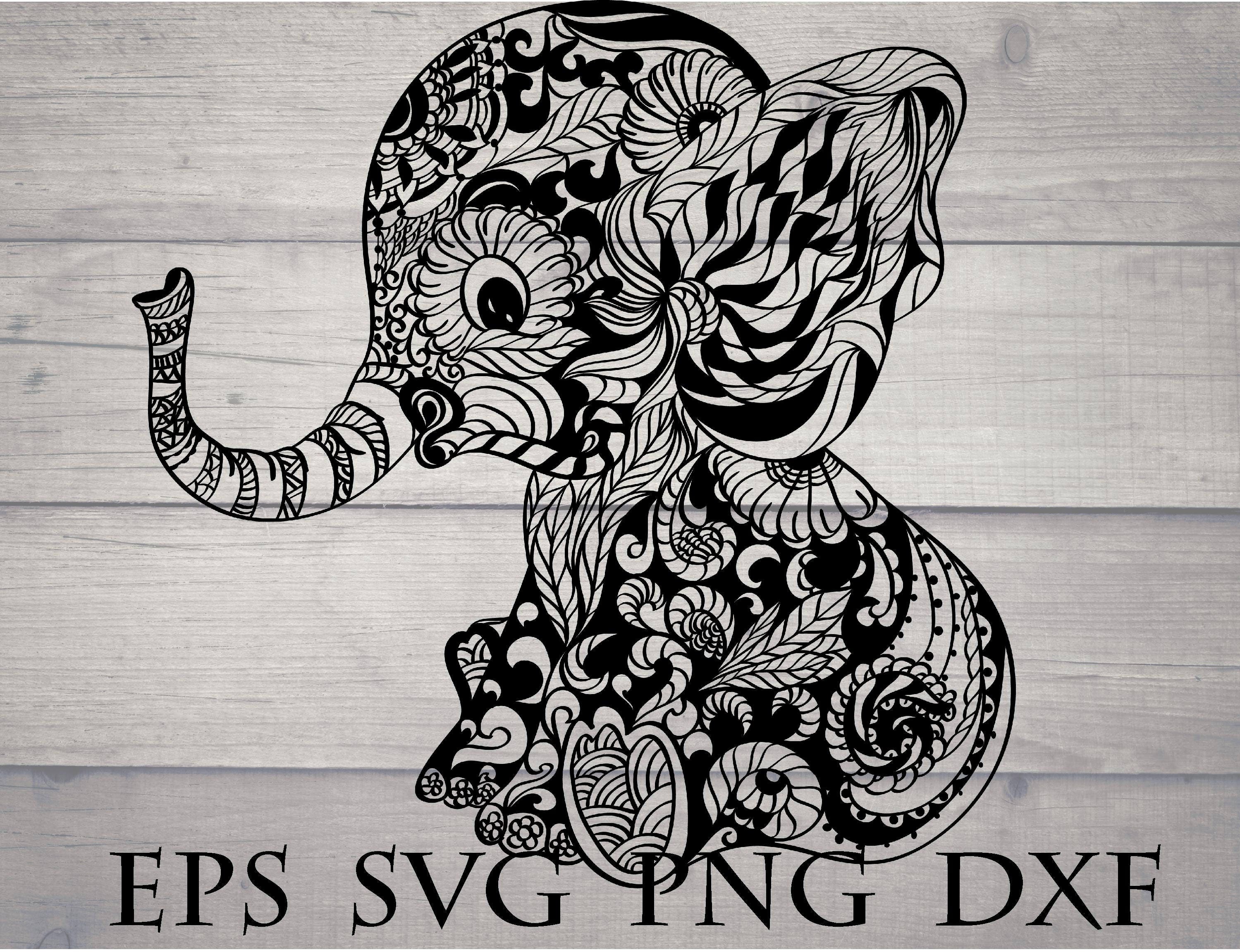 Download Elephant mandala svg / elephant zentangle svg / mandala ...