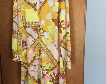 Anne Fogarty long sleeve button dress