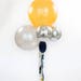 Balloon Bouquet with Tassel / Giant Gold & Silver Balloon - Silver Foil Balloon,Rosettes / Birthday / Bachelorette / Wedding / Bridal Shower