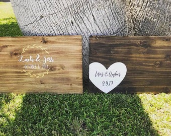 Rustic Wedding Guest Book Sign | Guest Book Alternative | Country Wedding Gift