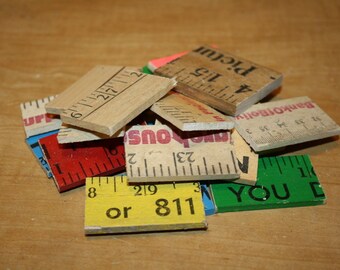 Wooden Yardstick Pieces - set of 20 - item #2420-6