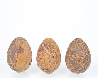 Hot Sell!Popular Natural Rough Rubber stone Egg Ornament,Beautiful Polished Egg Ornaments,NO Hole Ornaments,Size 35x51mm Ornaments Wholesale