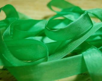 Spring Green Vintage Seam Binding Ribbon 1/2