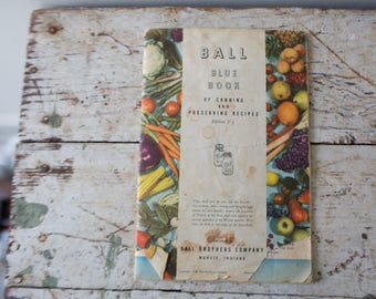 Canning Ball Blue Book DIY Homesteading Book Vintage Canning Book