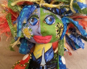 OOAK handmade cloth art doll