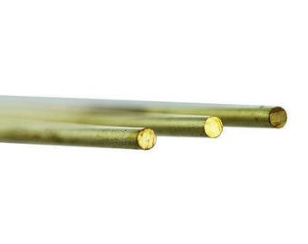 Brass round rod 12" long .072" od (4 cards of 3)(BRW13)