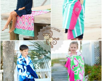 Monogrammed Beach Towel, Personalized Beach Towels, Monogrammed gifts, Bridesmaid gift, Spring Break, Cruise, Bachelorette Party, Beach Trip