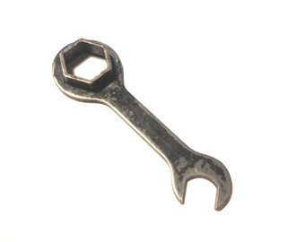 Mens Gold Spanner Ring Mens Gold Spanner Ring