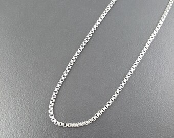 Box Chain, sterling silver, silver chain, sterling chain, interchangeable chain, 18" chain, 20" chain, thick sterling silver chain, silver