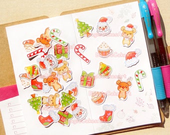 Christmas Planner Stickers. Christmas Sticker. Winter Stickers. Erin Condren Sticker. Holiday Planner Sticker. Filofax. Scrapbook Decoration