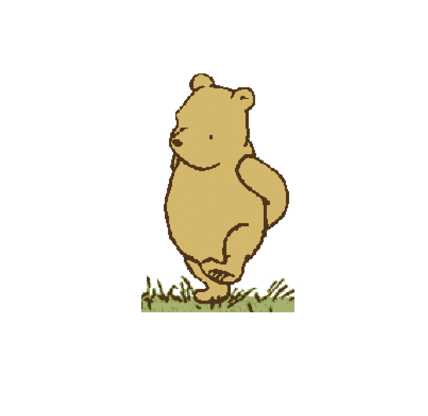 Classic Pooh Cross Stitch Pattern PDF Instant Download Disney