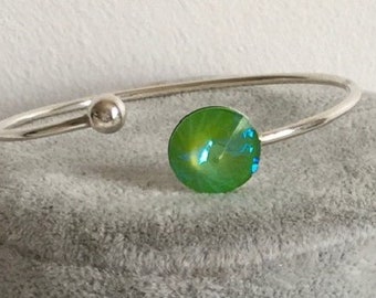 Bracelet in silver and Swarovski Crystal element.