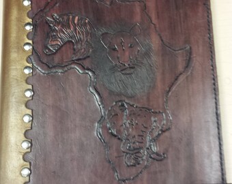 Leather African Blank Journal
