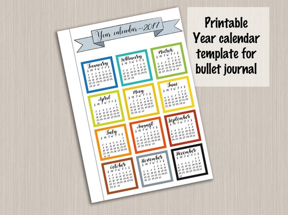 calendar journal template