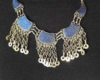 Afghan kuchi lapis lazuli NECKLACE