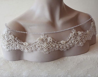 Wedding Lace Dress Shoulder, Wedding Dress Accessory, Bridal Epaulettes, Bridal Accessory