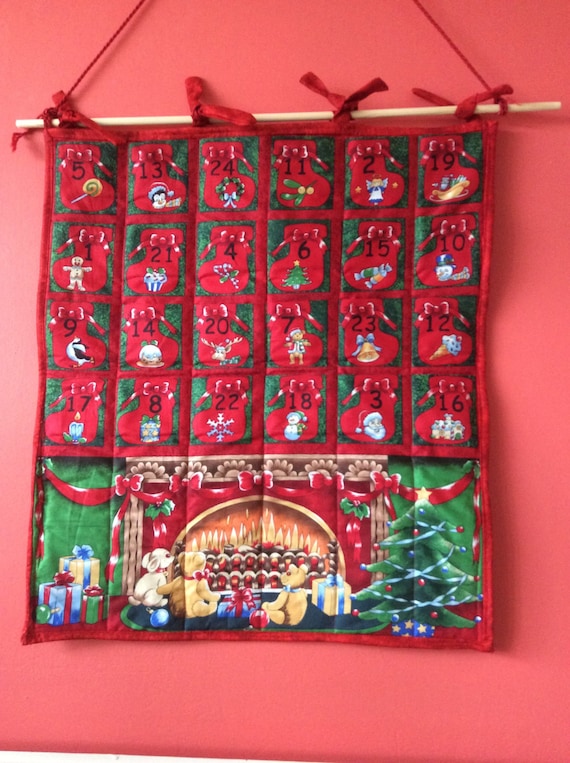 Fabric Advent Calendar With Pockets 