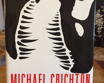 Book, The Lost World, Michael Crichton, Retro, 1995, Dinosaur, Sci Fi, Hardcover, Novel, Fiction, Antique Discoveries