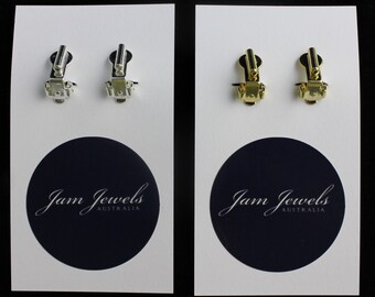 Earring Converters, Pierced To Clip On Earrings, Earrings Adapters, Bridal Clip On Earrings, Gold/Silver/ROSE GOLD