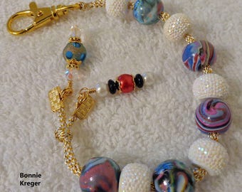 Golf Stroke Counter with Handmade Beads