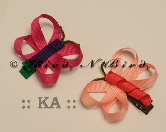 Butterfly & Dragonfly Hair Clip Ribbon Sculpture Instruction Set
