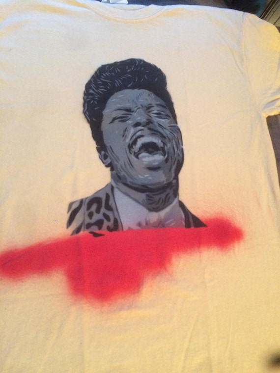 Little Richard spray painted shirt