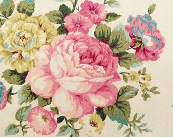 English rose Garden fabric - one yard