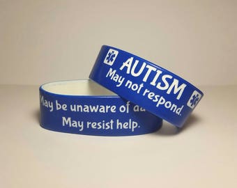Autism Medical Alert Wristband Safety Bracelet