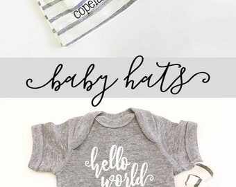 Personalized Baby Hat - Personalized Baby Gifts Custom Baby Hats Personalized Baby Hat Coming Home Outfit Baby Shower Gift (EB3221) HAT ONLY