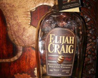 Elijah Craig BARREL PROOF 750ML RARE - 1/5 Empty Glass Bourbon Liquor Bottle