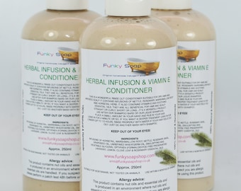 1 bottle Herbal Infusion Vit E Hair Conditioner 250ml dry hair/irritated scalp