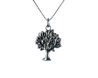 Sterling Silver Tree of Life Pendant Necklace Spiritual Jewellery Yogi Jewellery Handmade Free UK delivery