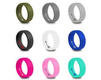 Silicone Ring Personalized Wedding Band Silicone Rubber Band Birthday Anniversary Christmas Gift Mother's Day