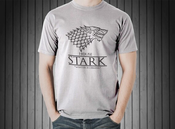 House Stark Winter is Coming Game of Thrones T-Shirt S-4XL and Long Sleeve Available