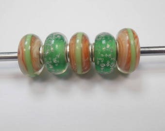 5 pearls glass eyeball number 4