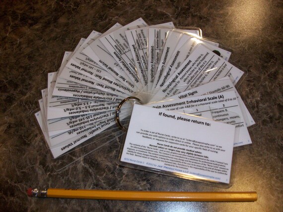 pocket reference card template