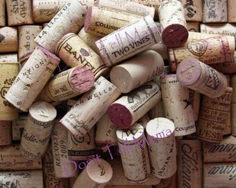 WINE CORKS 100 Used All Natural Wine Corks for Crafting Projects - Crafting Supplies